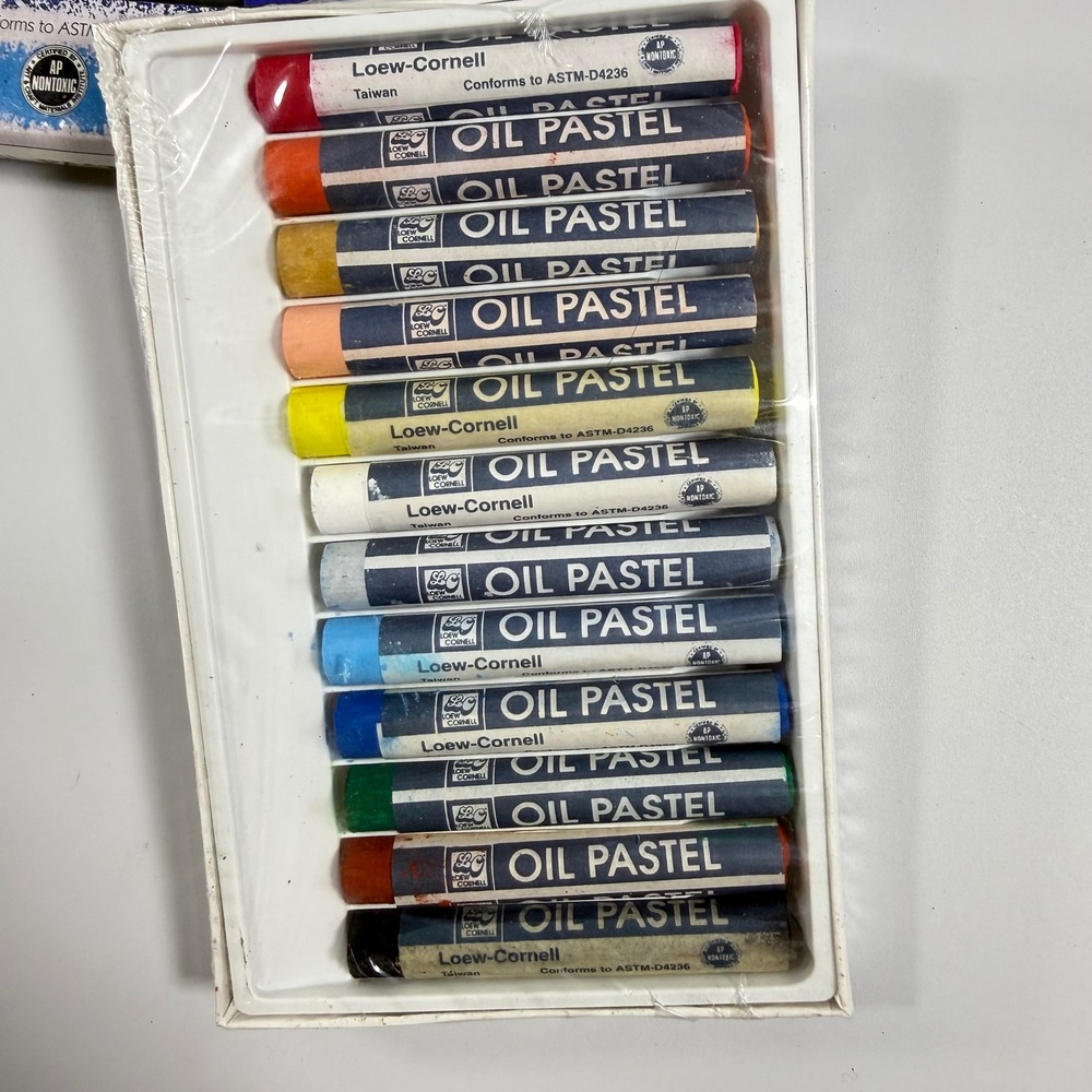 VTG NEW Loew-Cornell Oil Pastels Art Supplies 12 Count Multicolor Drawing Tools - Picture 9 of 10